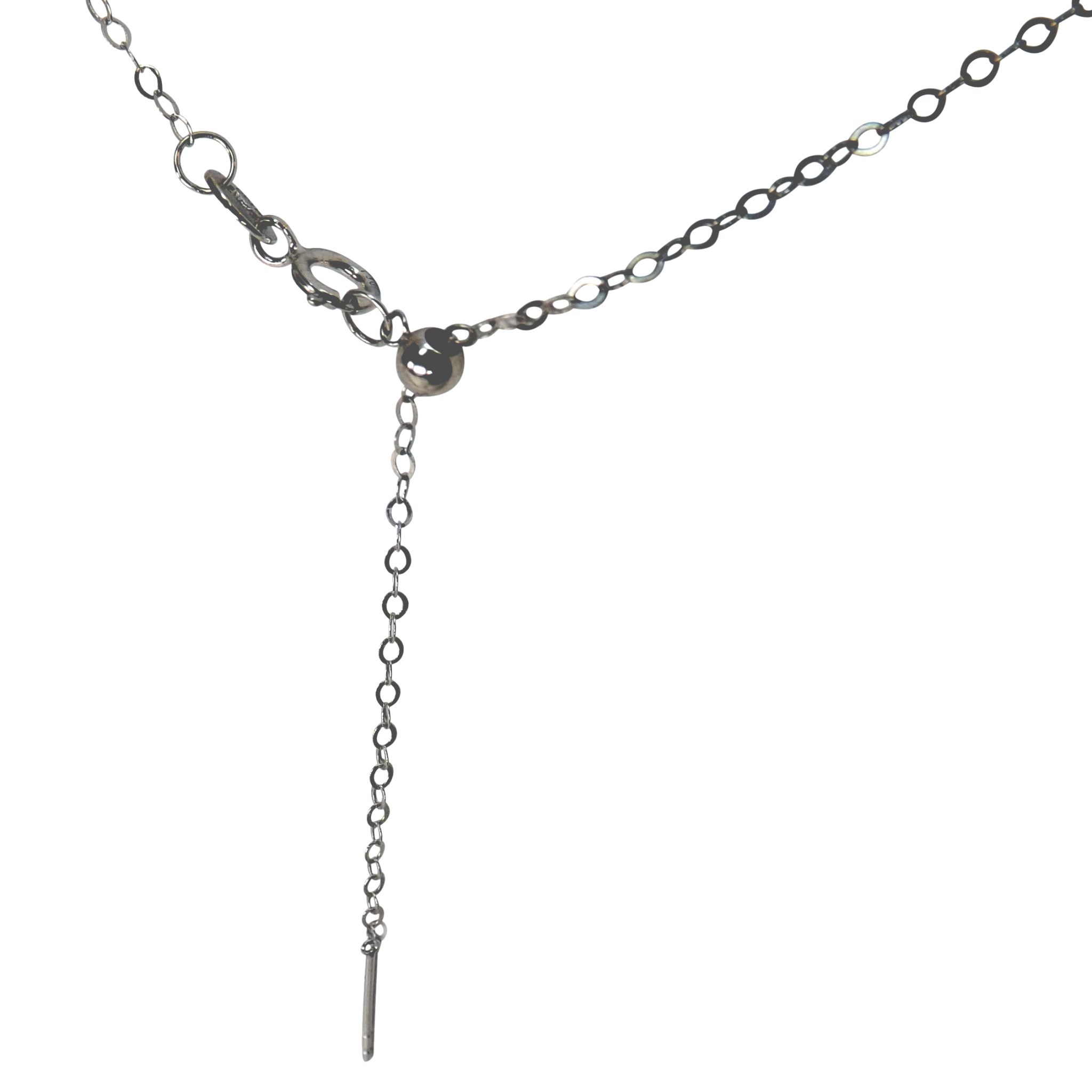 18k white gold adjustable length
