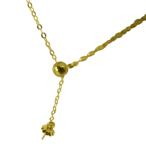 18k White Gold Adjustable length Chain