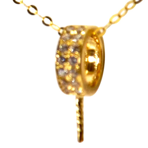 18K Large Bail Pendant Setting