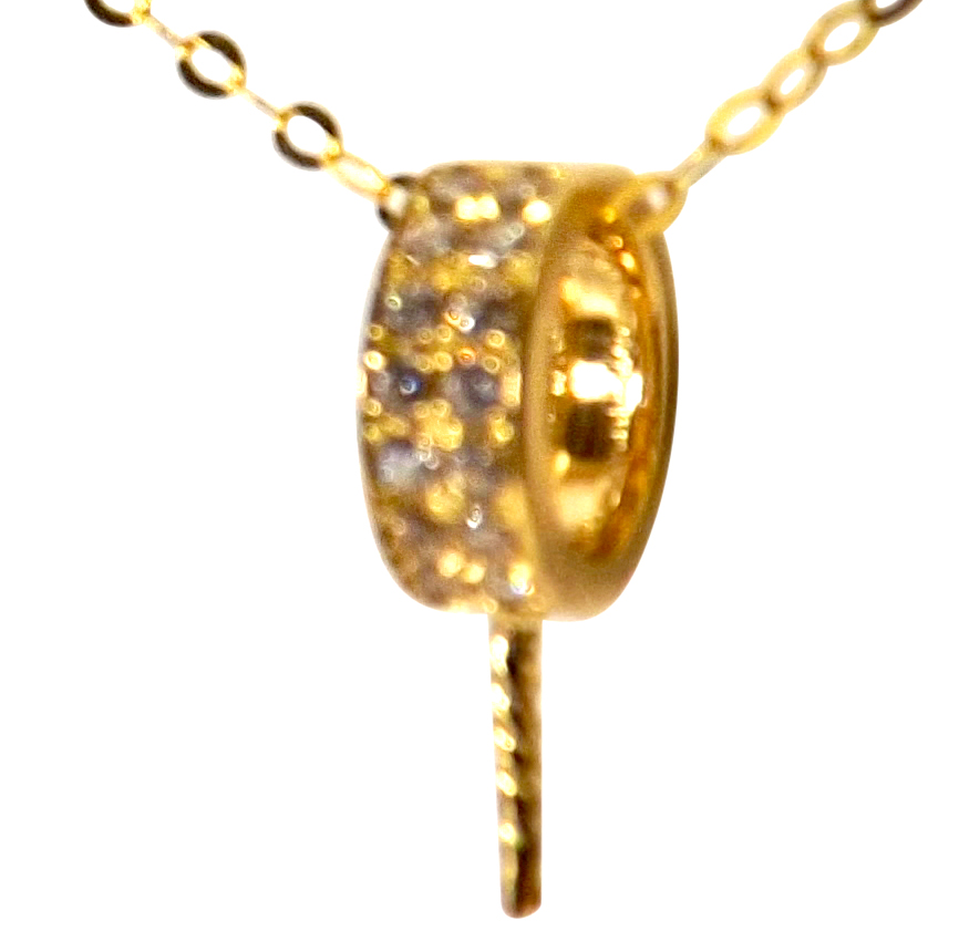 18K Large Bail Pendant Setting