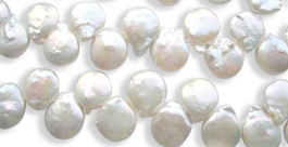 Teardrop Shaped Coin Pearls