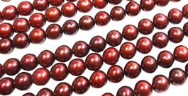 9-10mm Cranberry Pearls 9-10mm Cranberry Pearls