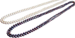 Double Strand Rice Pearl Necklace