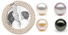 Jackie O Famous Look-a-like 3-row 7-8mm Round AA+ Pearl Necklace Jackie O Famous Look-a-like 3-row 7-8mm Round AA+ Pearl Necklace