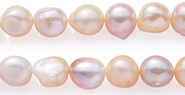 Rare 13-14mm Length Drilled Baroque Pearl Strand High AA+ Quality