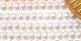 1-2mm Tiny Seed Button Pearl Strand