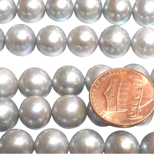 round grey pearl with larger hole