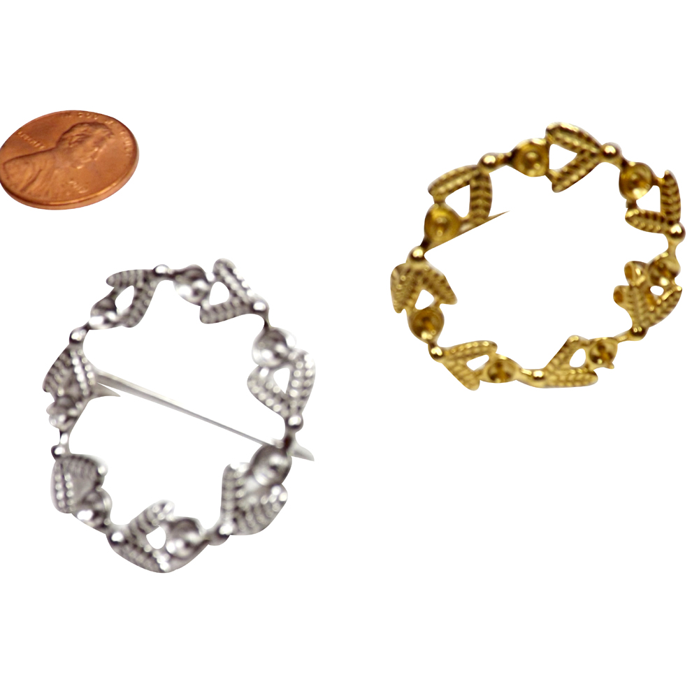 925 Sterling Silver Brooch Setting