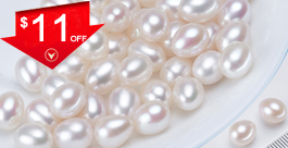 10mm Half Drilled Drop Pearls AA Quality For Earrings Sold by Pair
