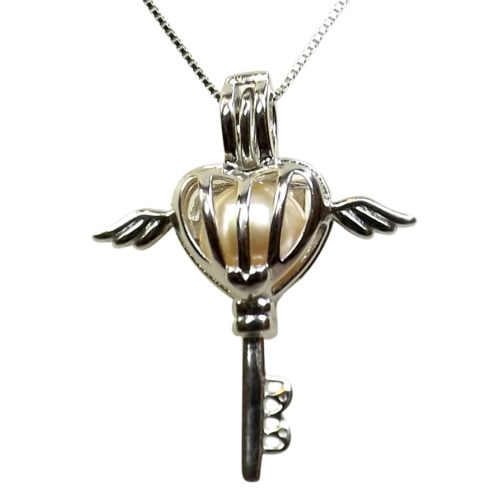 Key to my heart sterling silver silver locket