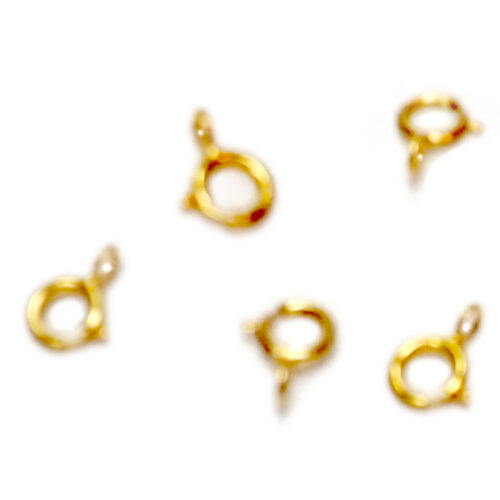 14k solid yellow gold spring ring clasp