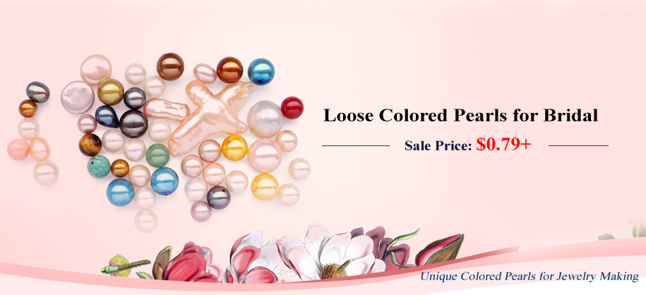 loose colored pearls on sale