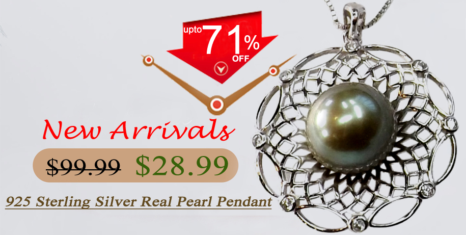 green pearl pendant in silver green pearls