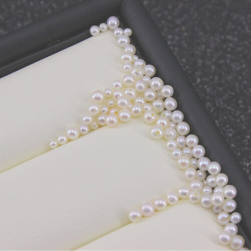 2.5-3mm loose round pearls sold by 100 pieces