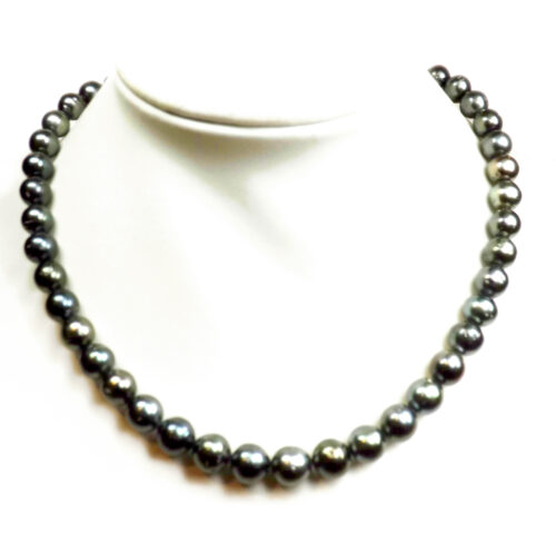 9-11mm Big Tahitian Near Round Pearls 14KY Gold Clasp.